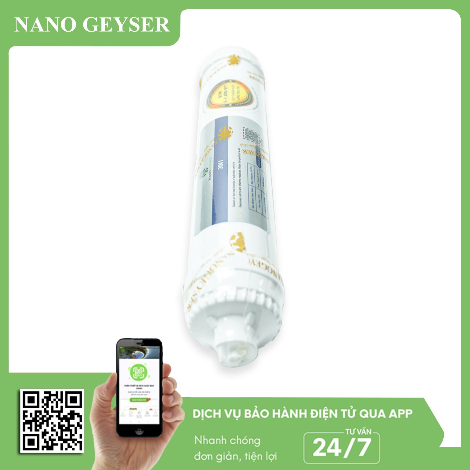 Lõi 3IN1 Filter Nano Geyser