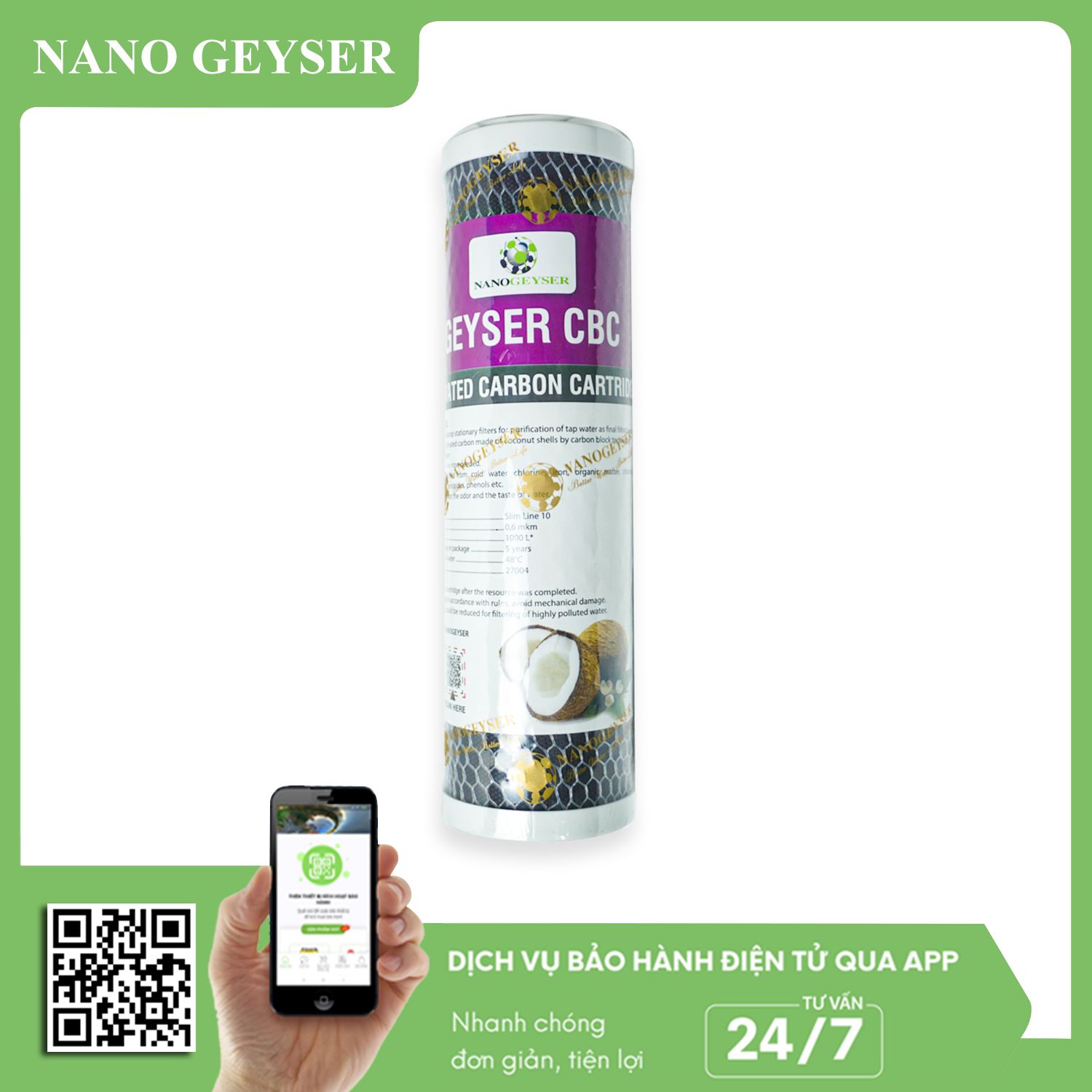 Lõi CBC Nano Geyser