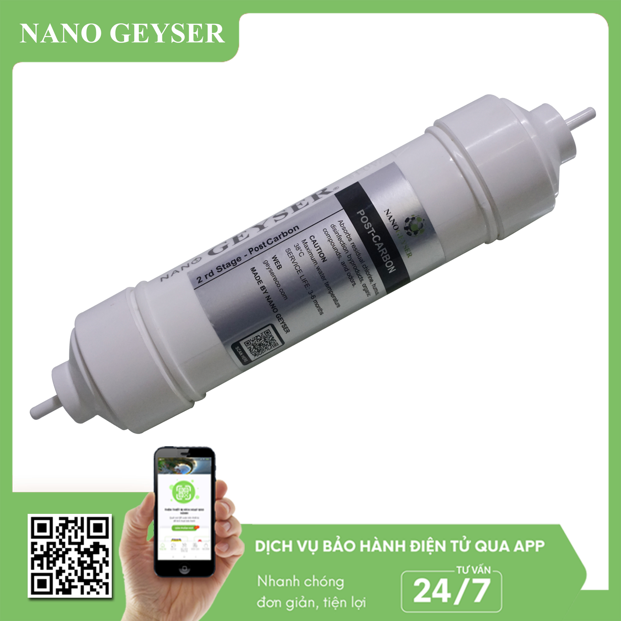 Lõi Post Carbon Nano Geyser