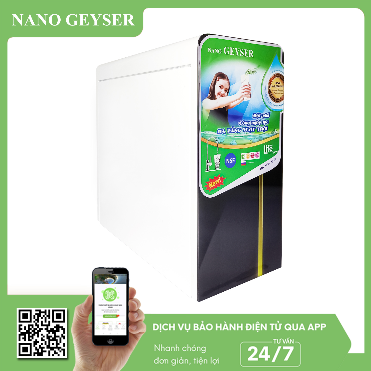 Máy lọc nước Nano Geyser Eco Lux